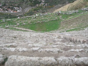 Remains of some ruins as seen from the theatre