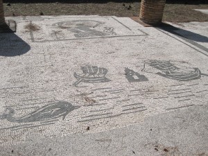 Floor mosaics in the agora